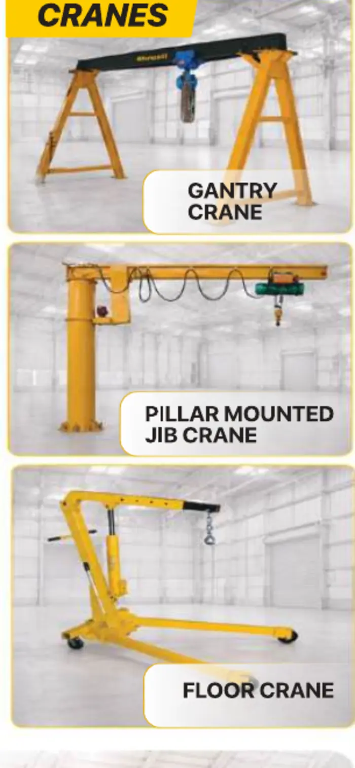 Industrial crane systems