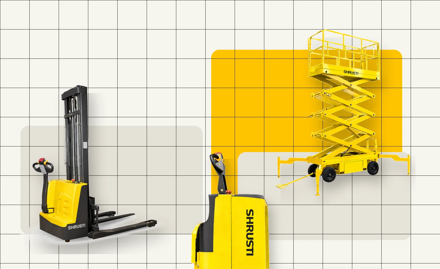 Selection of Shrusti standard material handling products